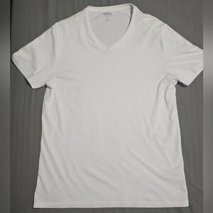 Old Navy Classic White V-Neck Tee